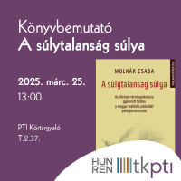 Könyvbemutató – A súlytalanság súlya